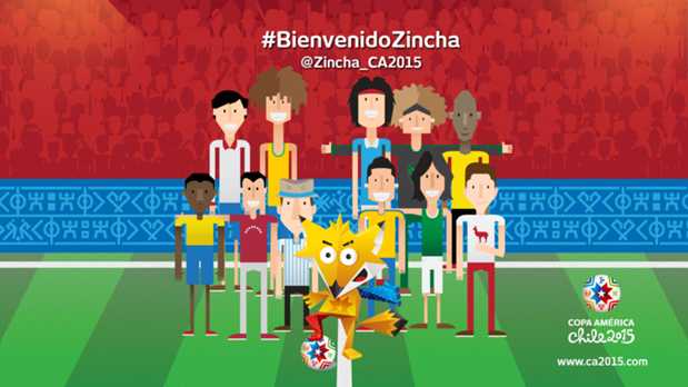 Zincha - 2015 Copa América mascot now has a name #BienvenidoZincha