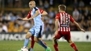 Sydney FC's Adrian Mierzejewski on the ball in their win over Melbourne City in the Westfield FFA Cup.