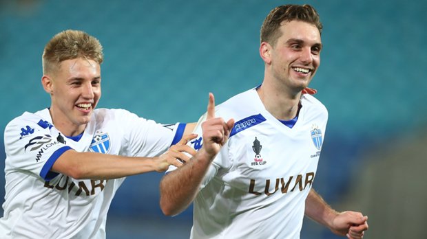 Milos Lujic netted twice in South Melbourne's 6-0 win over Gold Coast City.