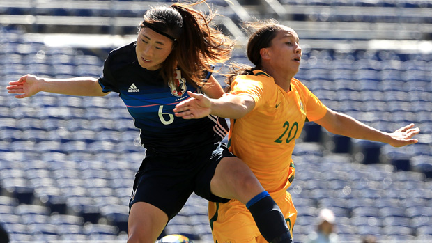Kerr scores first-half hat-trick as Matildas thump Japan