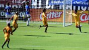 Lisa De Vanna celebrates one of her goals in the Westfield Matildas' big win over Brazil at the Tournament of Nations.