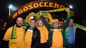 Caltex Socceroos fans show their support at the recent World Cup Qualifier against Saudi Arabia.