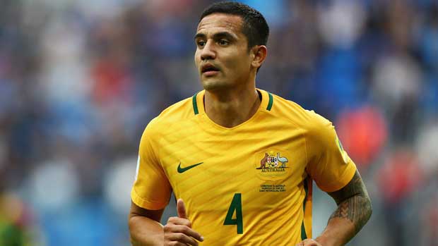Tim Cahill will make his 100th appearance for the Caltex Socceroos if he gets on the pitch against Chile at the FIFA Confederations Cup