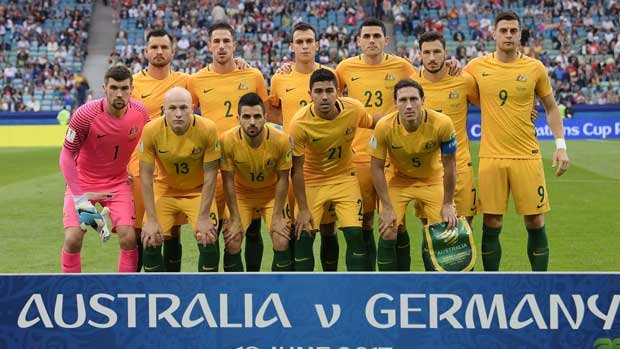 Caltex Socceroos starting XI against Germany.