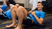 Caltex Socceroos defender Trent Sainsbury likes to eat bananas on game day.