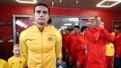Tim Cahill prepares to lead out the Caltex Socceroos against Chile for his 100th international cap.