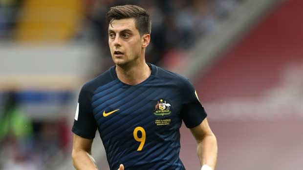 Tomi Juric is hitting goal-scoring form at the right time for the Caltex Socceroos as he scored twice for Luzern in Switzerland.