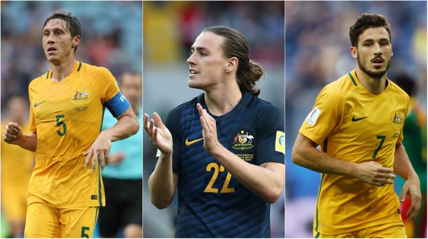 Mark Milligan, Jackson Irvine and Mathew Leckie will all be hoping to survive the cap and be in Ange Postecoglou's final 23-man Caltex Socceroos squad.