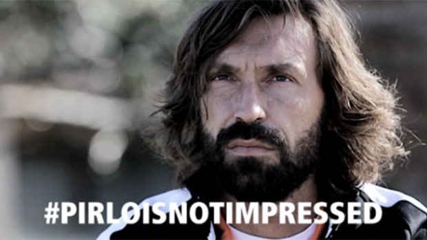 #PirloIsNotImpressed