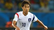 Park Chu-Young in action for Korea at the FIFA World Cup in Brazil.