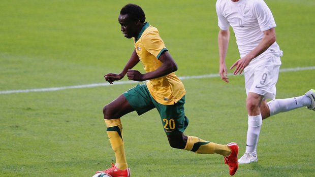 Melbourne Victory and Australian U-23's defender Thomas Deng.