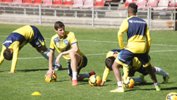 Tomi Juric in training with the Foxtel A-League All Stars.