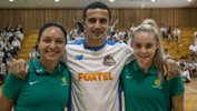 Kyah Simon, Tim Cahill and Ellie Carpenter.