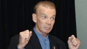 Johnny Warren is honoured with the Centennial Medal of honour in 2004.