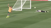 Pararoo forward James Turner celebrates his second goal against Portugal.