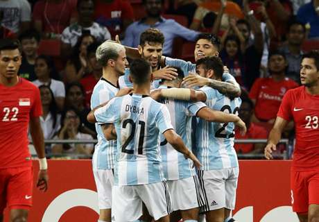 Argentinien schießt Singapur ab
