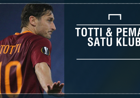 Totti & Pemain Satu Klub