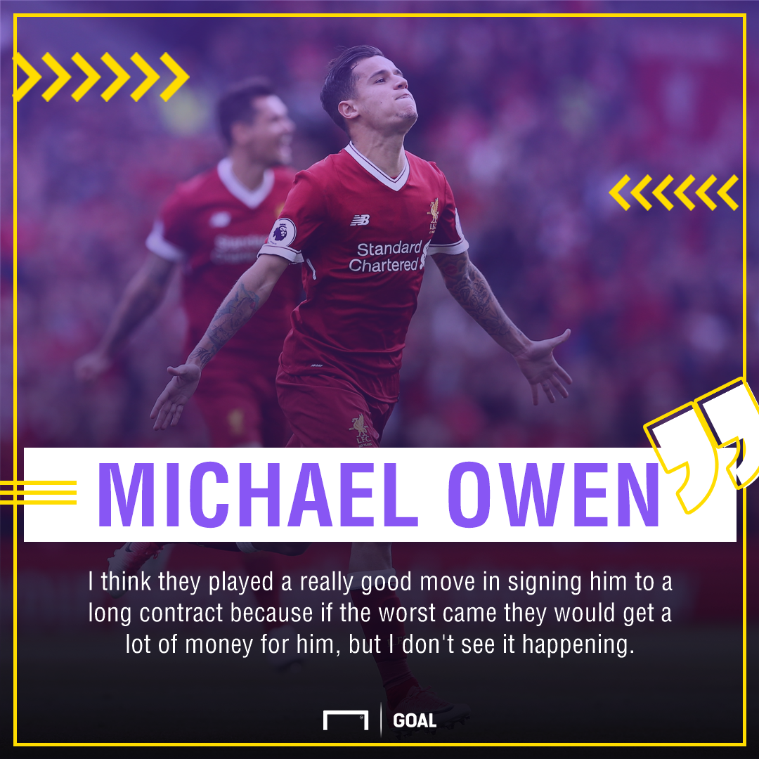 Philippe Coutinho Michael Owen Liverpool Barcelona