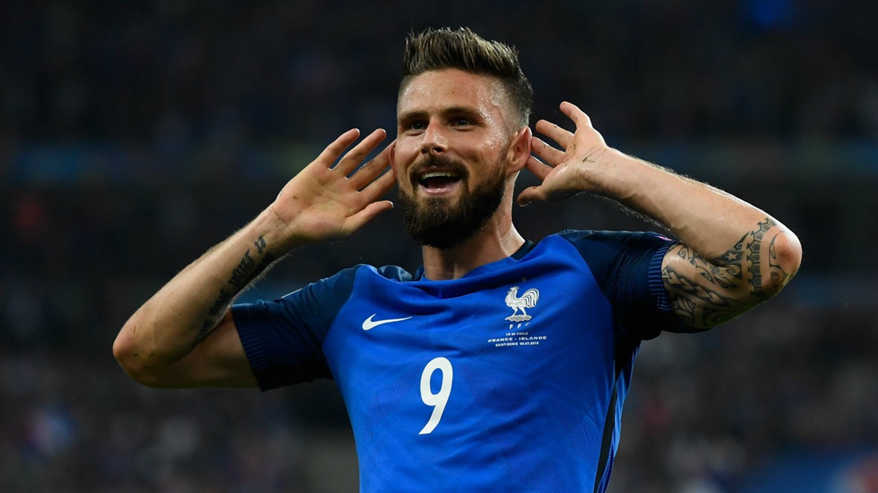 Olivier Giroud France Iceland UEFA Euro 2016 03072016