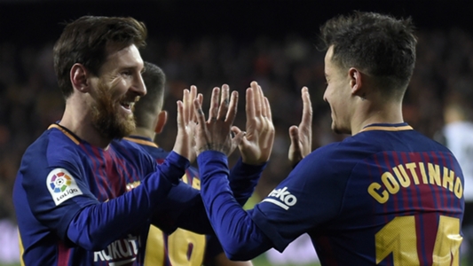 Lionel Messi, Luis Suárez, Ousmane Dembélé y Philippe Coutinho, juntos por primera vez | Goal.com