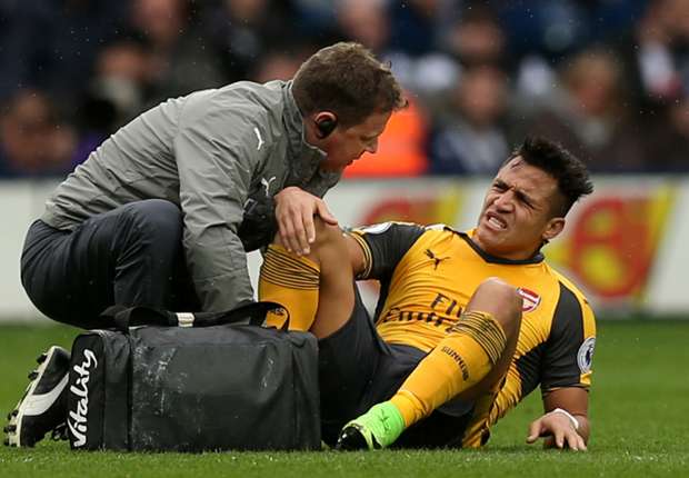 The Chile international was substituted for Alex Iwobi in the Gunners' 3-1 loss on Saturday and the manager confirmed it was for a nasty injury