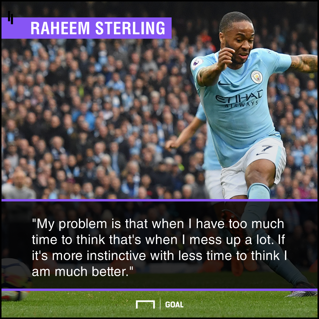 raheem sterling thinking makes me mess up