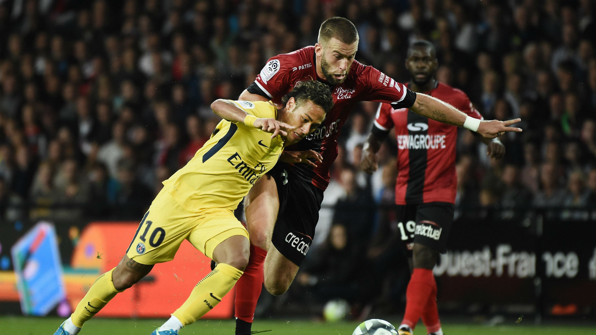 Neymar Lucas Deaux EAG PSG Ligue 1 13082017