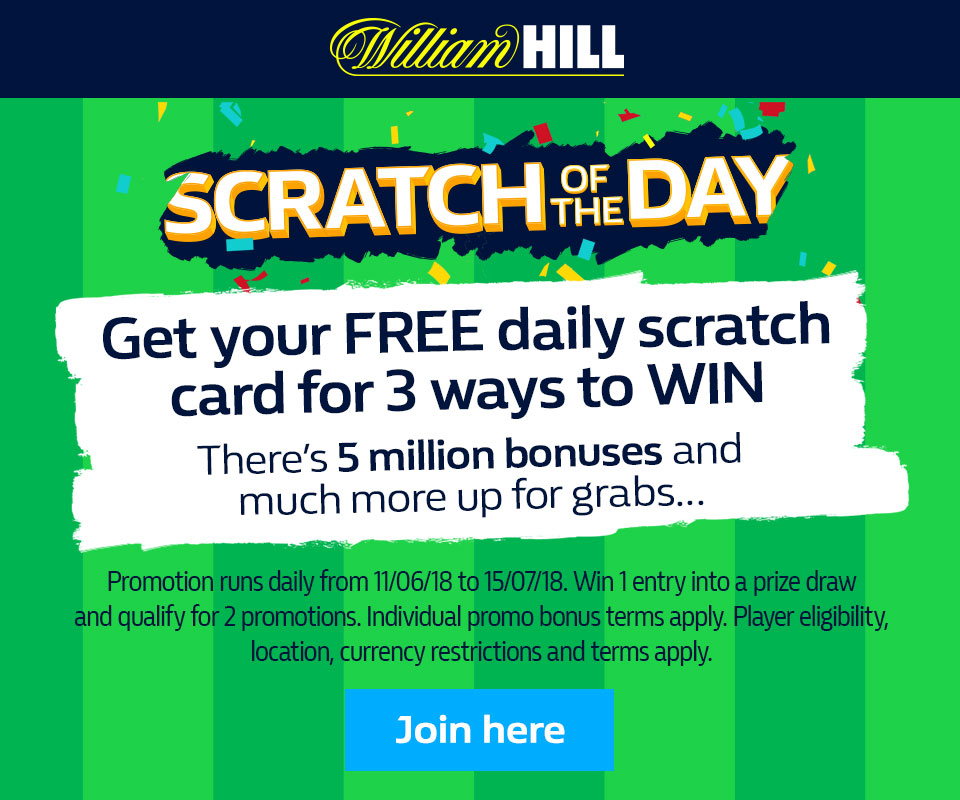 your william hill account and youll be presented with a scratch