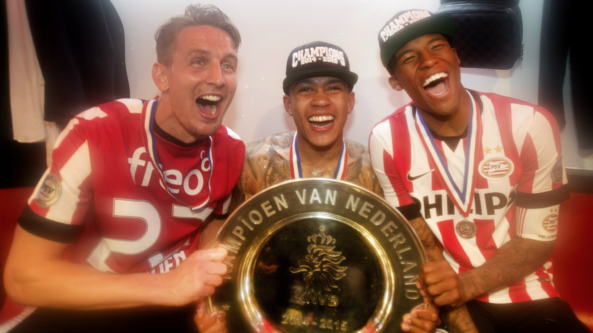 Luuk De Jong Memphis Depay Georginio Wijnaldum PSV Eredivisie