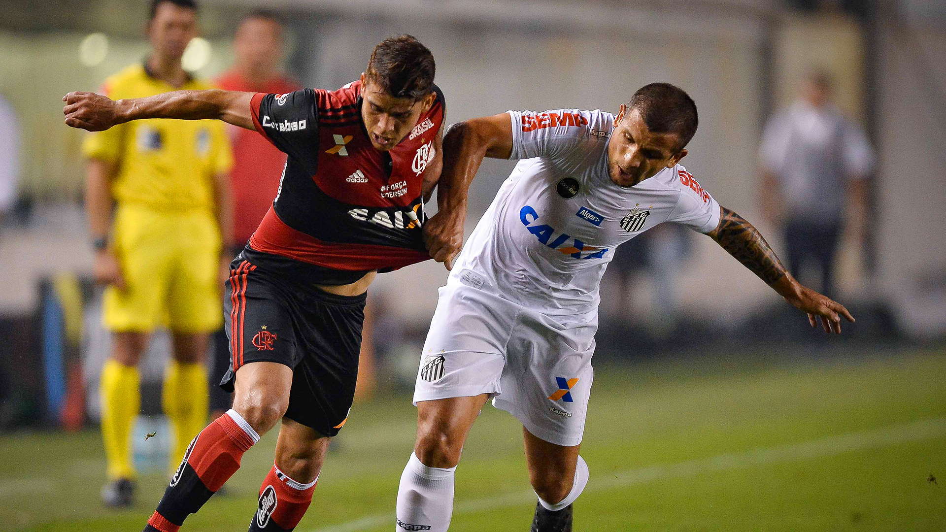 Gustavo Cuellar Emiliano Vecchio Santos Flamengo Copa do Brasil 26072017
