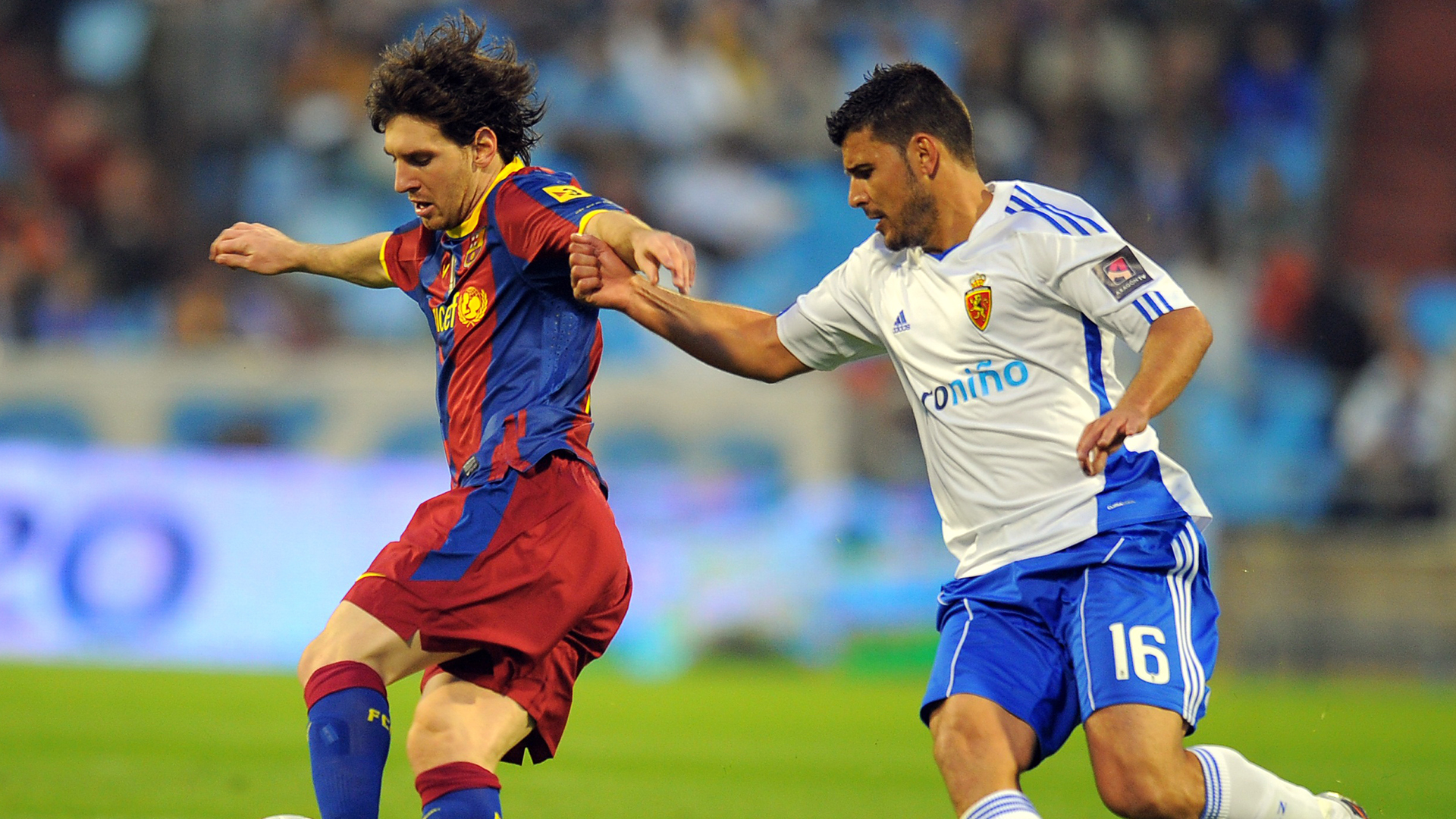 Lionel Messi Shooting A Goal