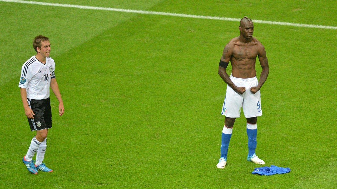 Mario Balotelli Italy Germany Euro 2012