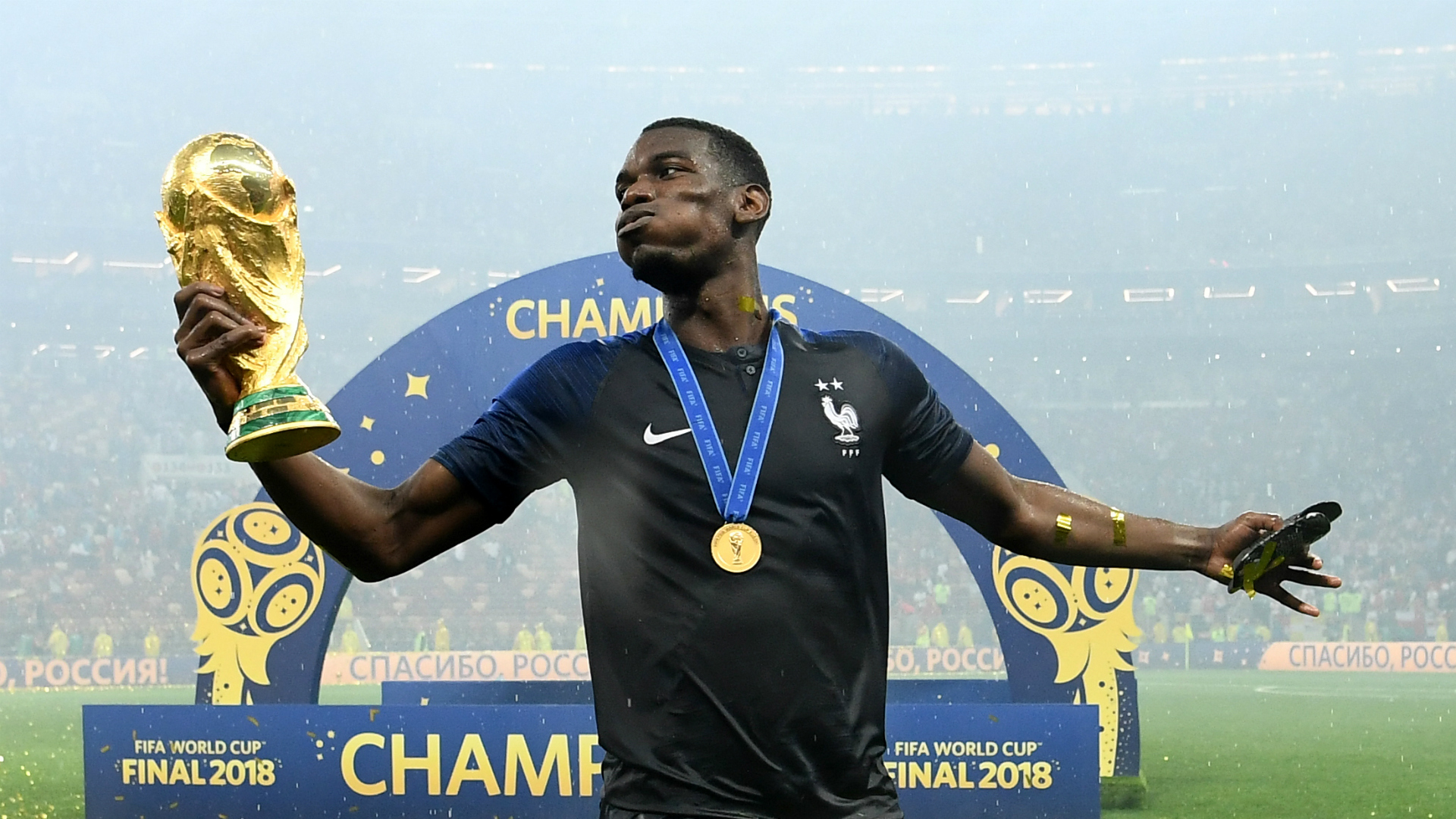 EXTRA TIME: Didier Drogba meet up with World Cup winner Paul Pogba