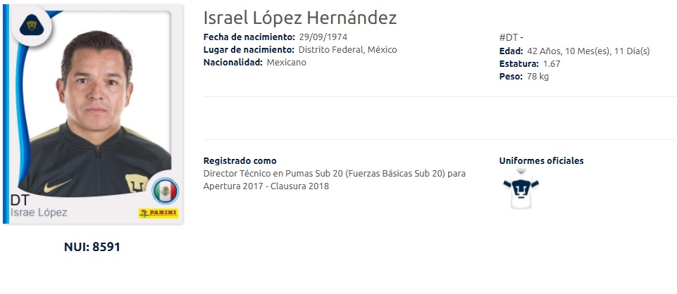 israel lopez pumas sub 20