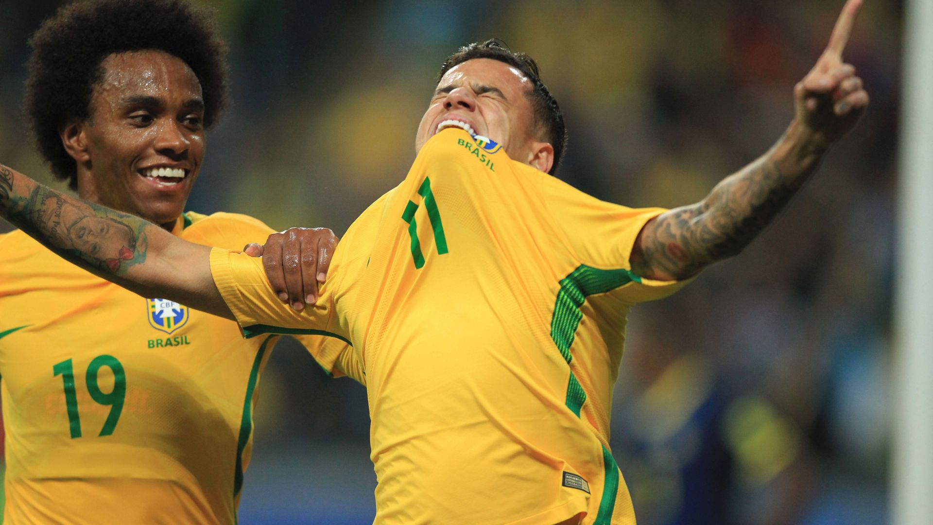 Willian Coutinho Brazil Ecuador Eliminatorias 2018 31082017