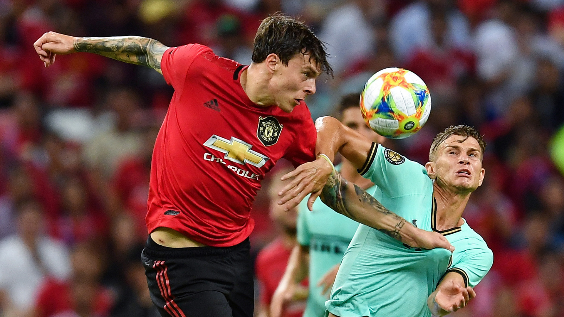 Injury scare for Man Utd as Lindelof heads straight for tunnel after being subbed in Inter game