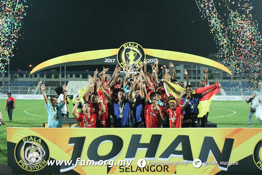 Selangor U21 win President's Cup despite away leg defeat to Terengganu U21