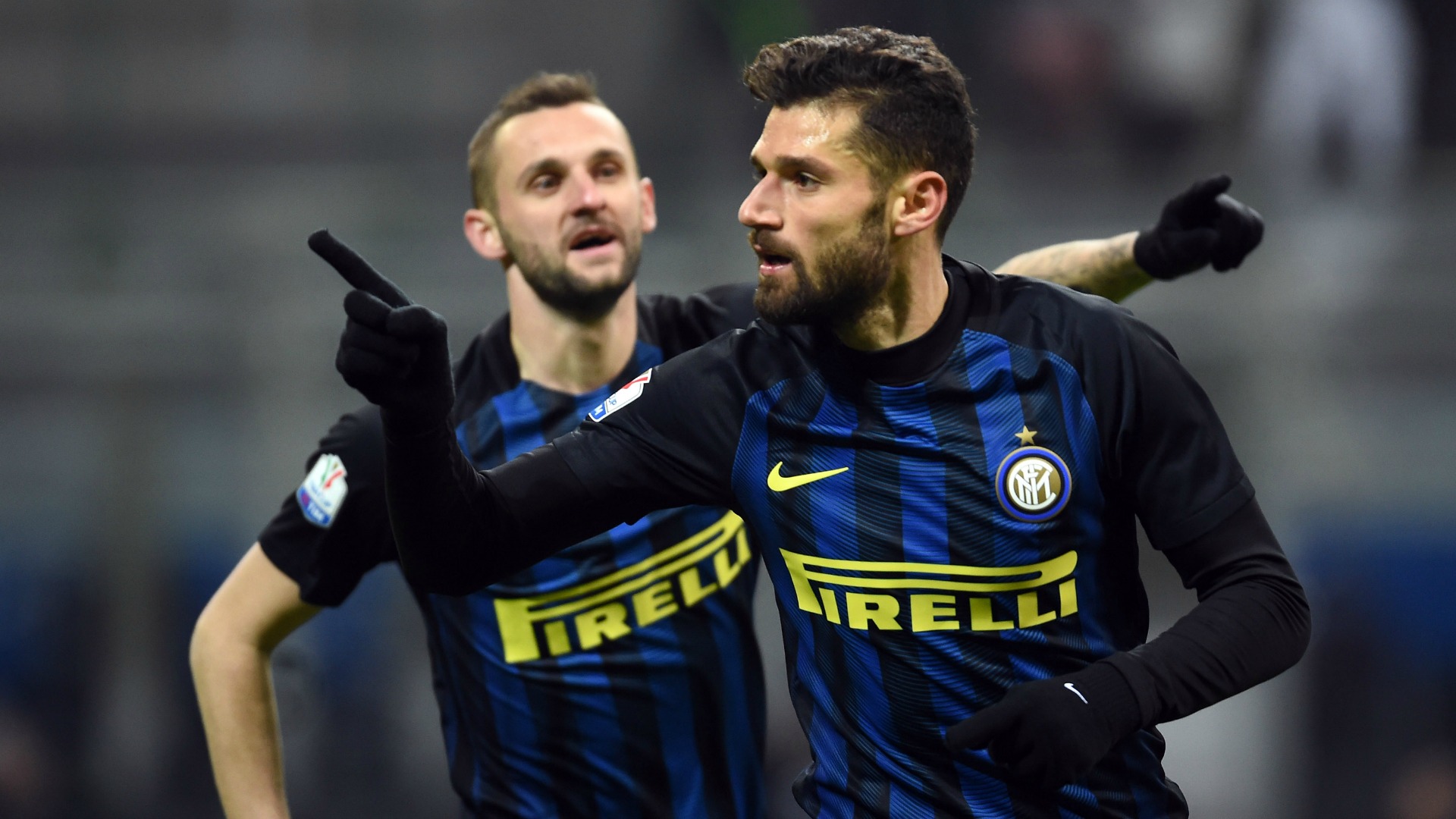 Antonio Candreva Marcelo Brozovic Inter Bologna Coppa Italia