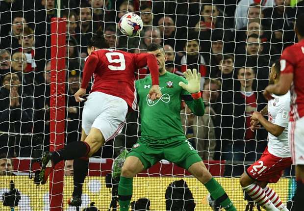 Manchester United 3-2 Southampton: Ibrahimovic winner secures League Cup for Jose Mourinho's men