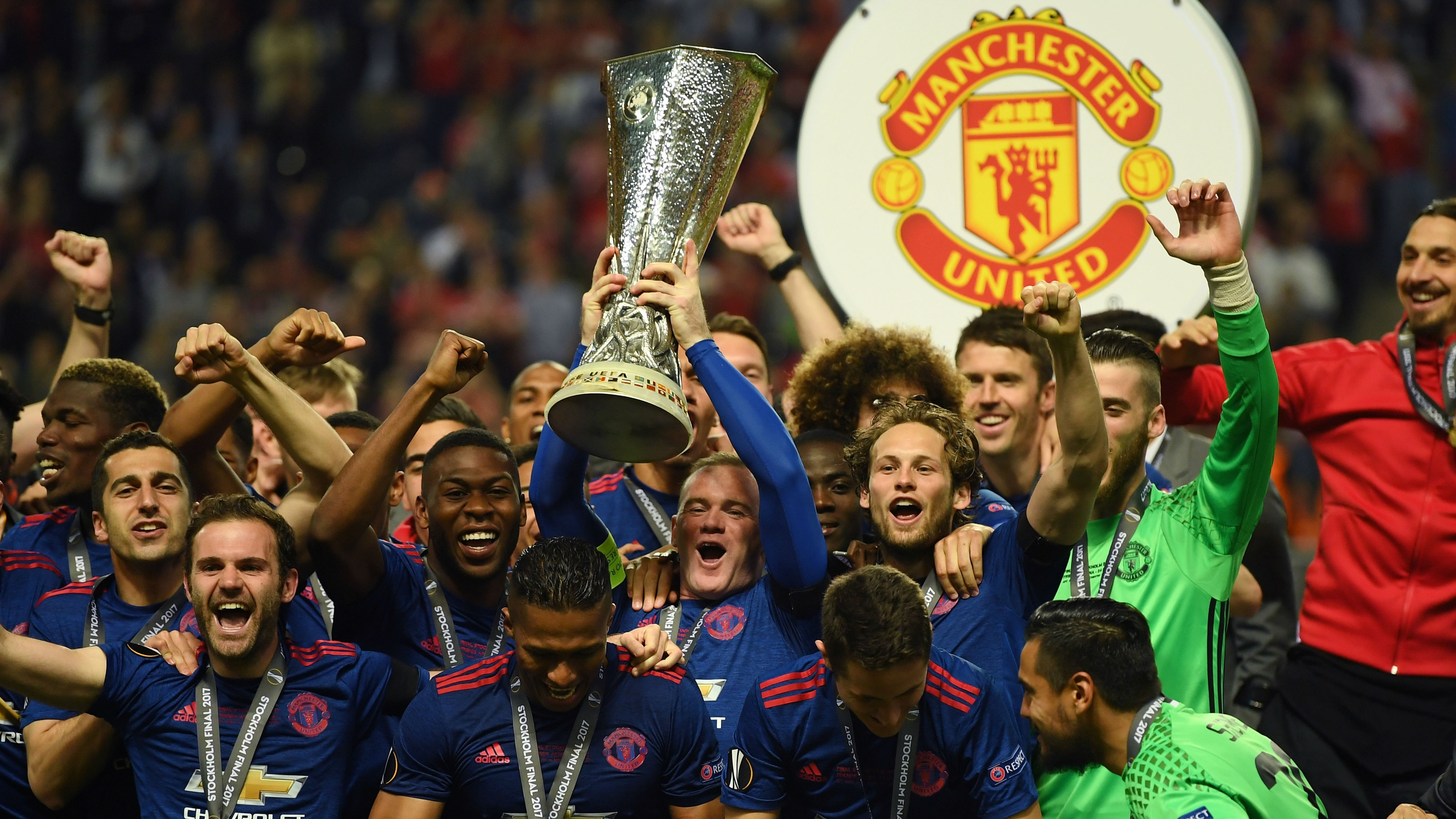 Selebrasi Manchester United Juara Liga Europa Goalcom