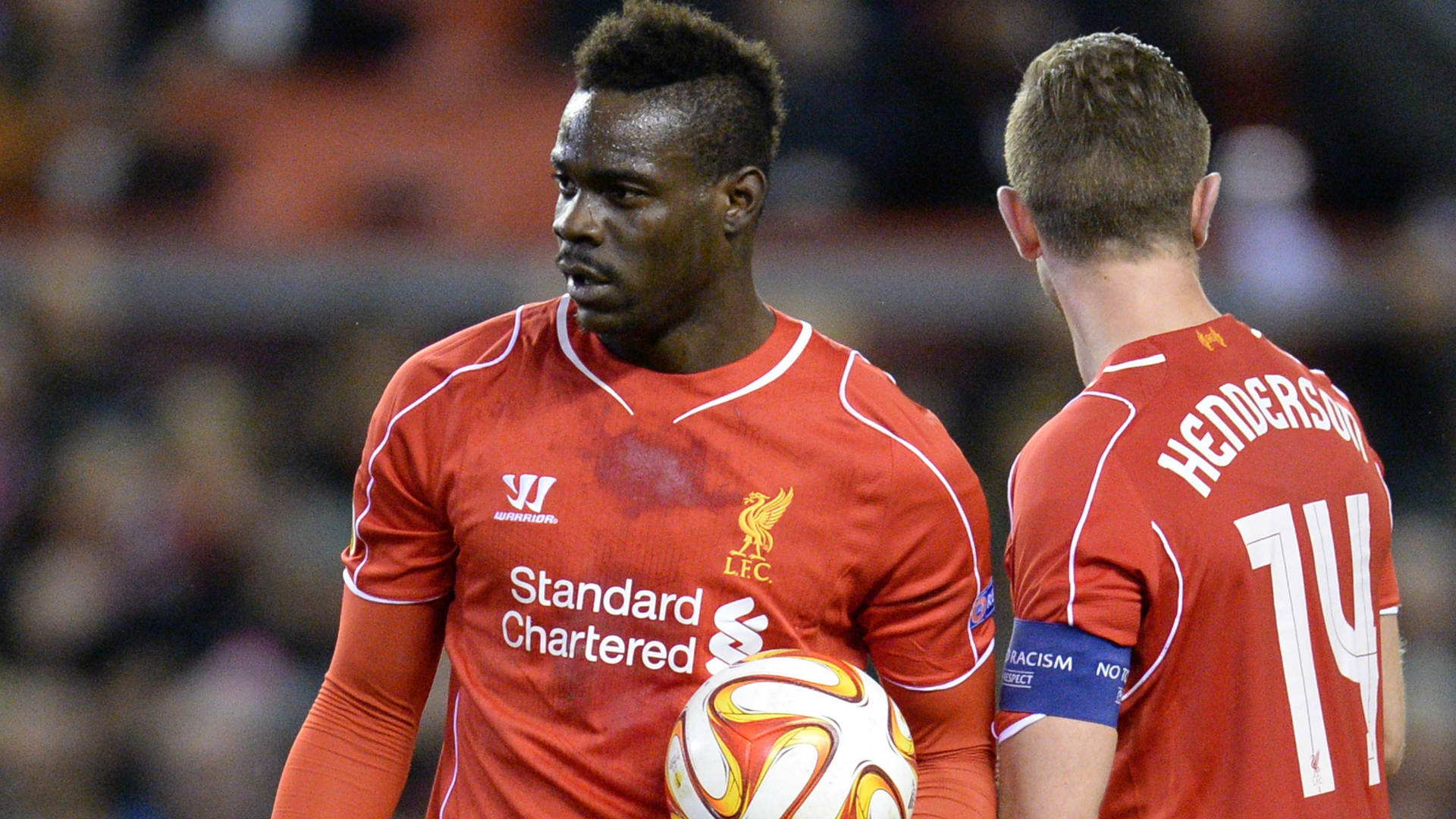 Balotelli Henderson Liverpool