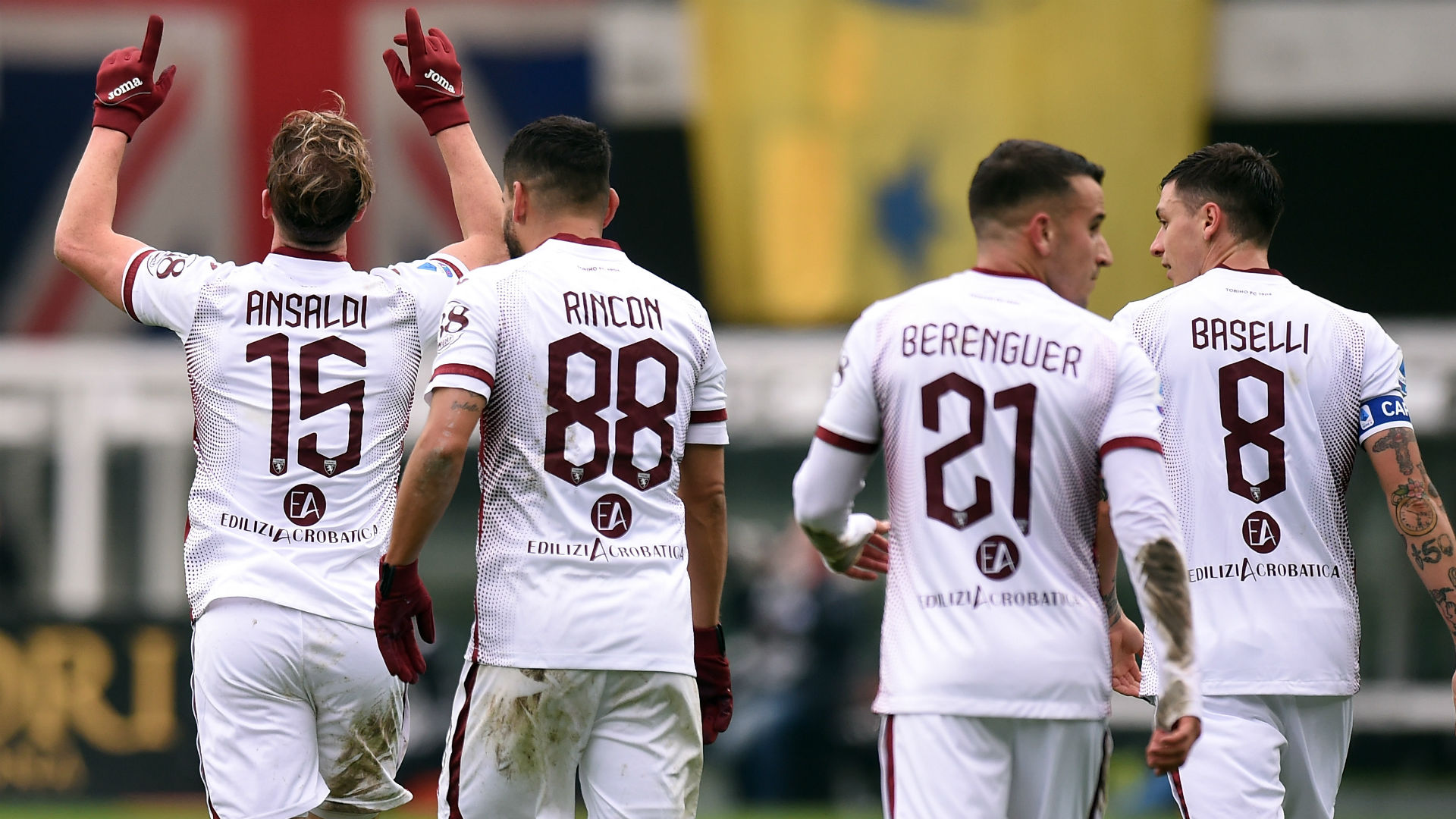 Ansaldi assoluto protagonista della gara del Torino, con una bellissima doppietta; Verona-Torino 0-3.