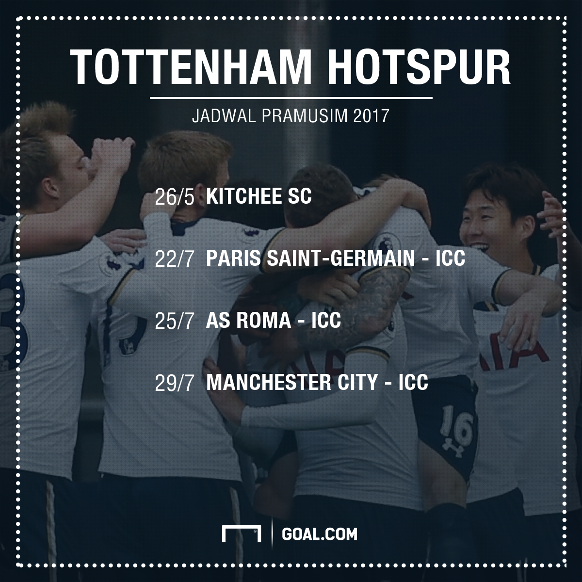 Agenda Pramusim 2017 Tottenham Hotspur Goalcom Agenda Pramusim 2017 Tottenham Hotspur Goalcom
