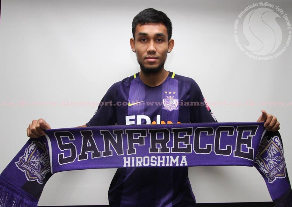 Teerasil loaned out to Sanfrecce Hiroshima for 1 year