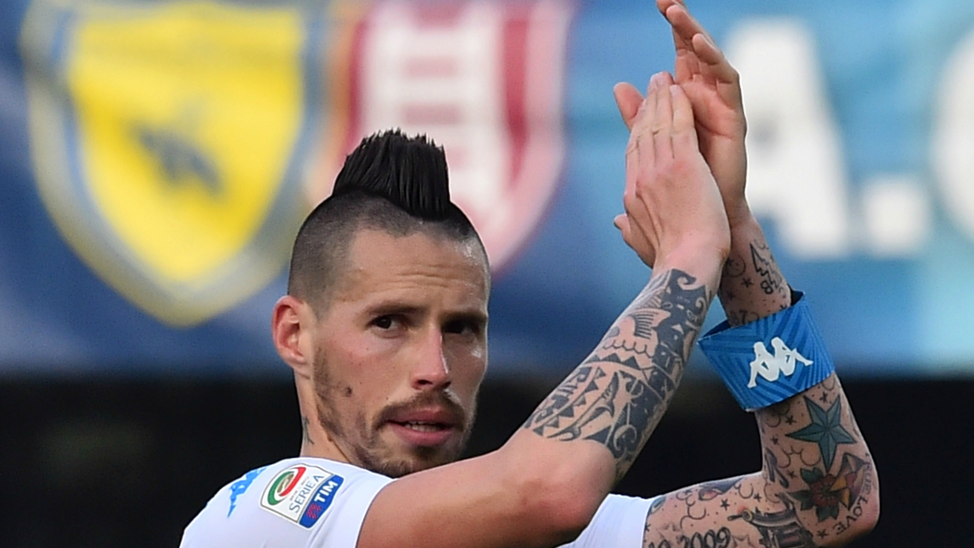 Il capitano stakanovista Hamsik sempre in campo nel Napoli di Sarri