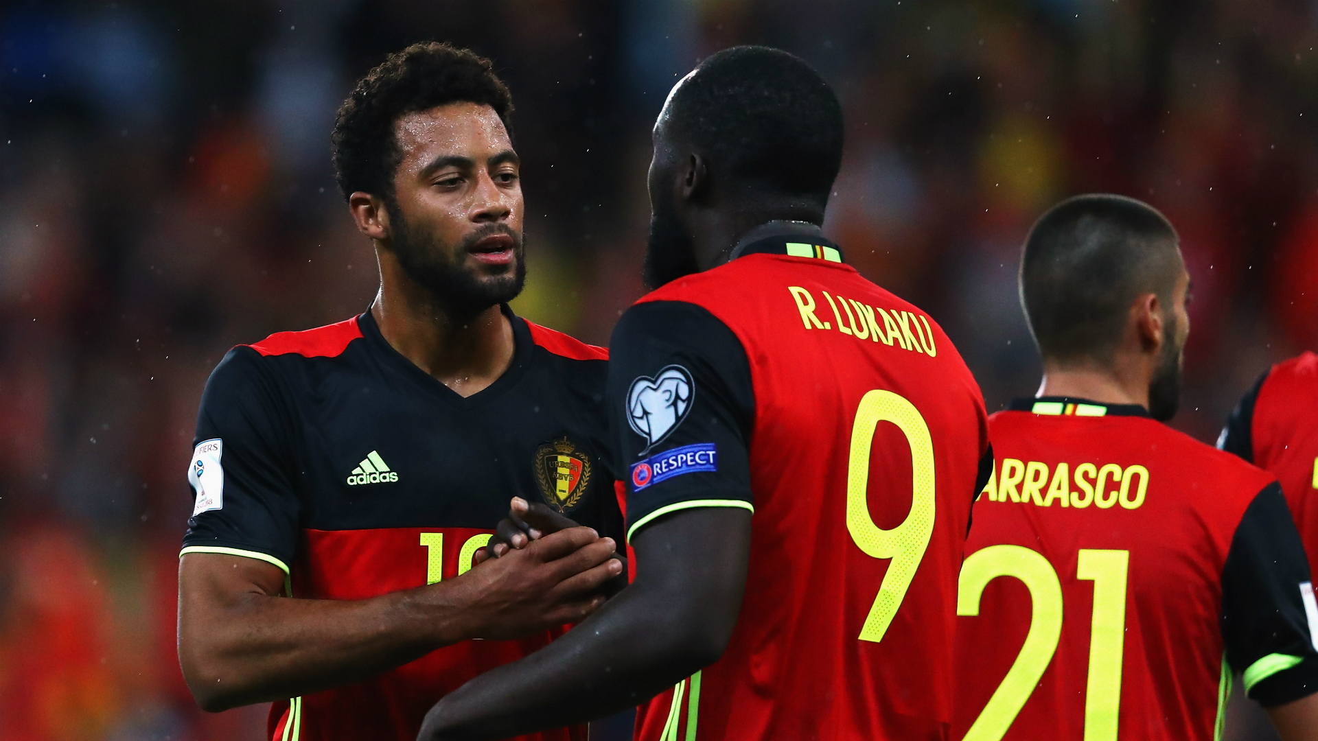Moussa Dembélé, Romelu Lukaku, Belgium - Gibraltar, 08312017