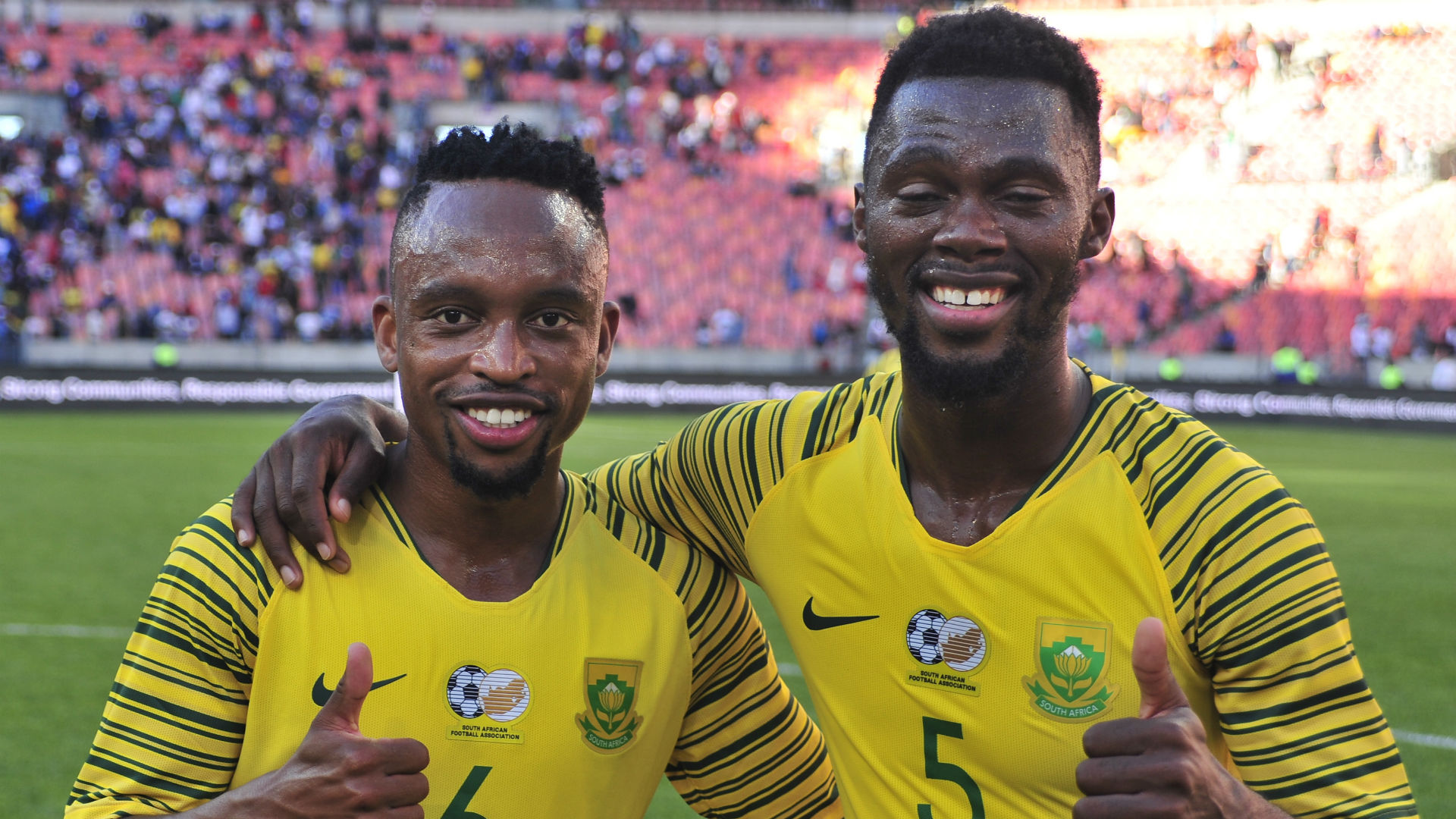 Watch Lebogang Phiri's mother Tshidi on Bafana Bafana's winning goal