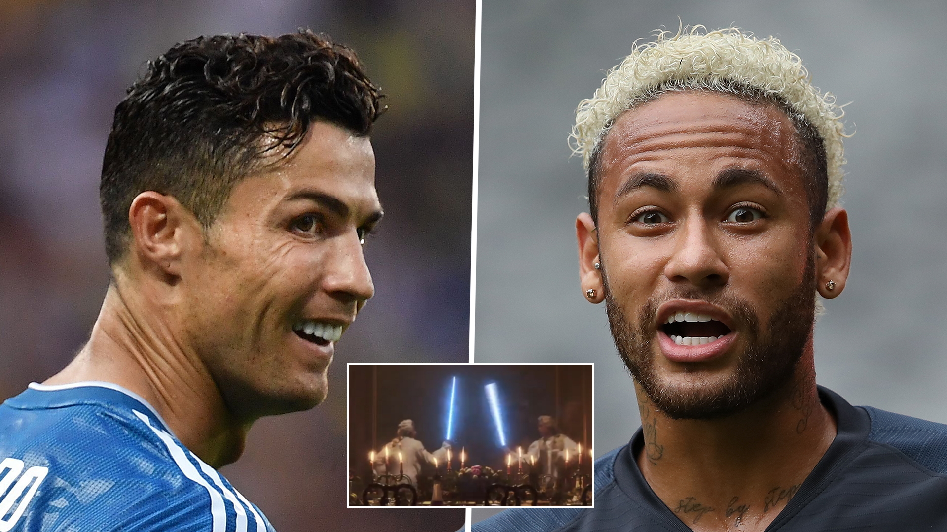 Cristiano Ronaldo & Neymar fight with lightsabers in bizarre advertisement