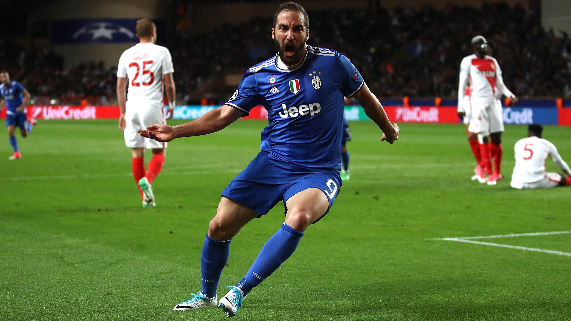 Gonzalo Higuain Monaco Juventus Champions League