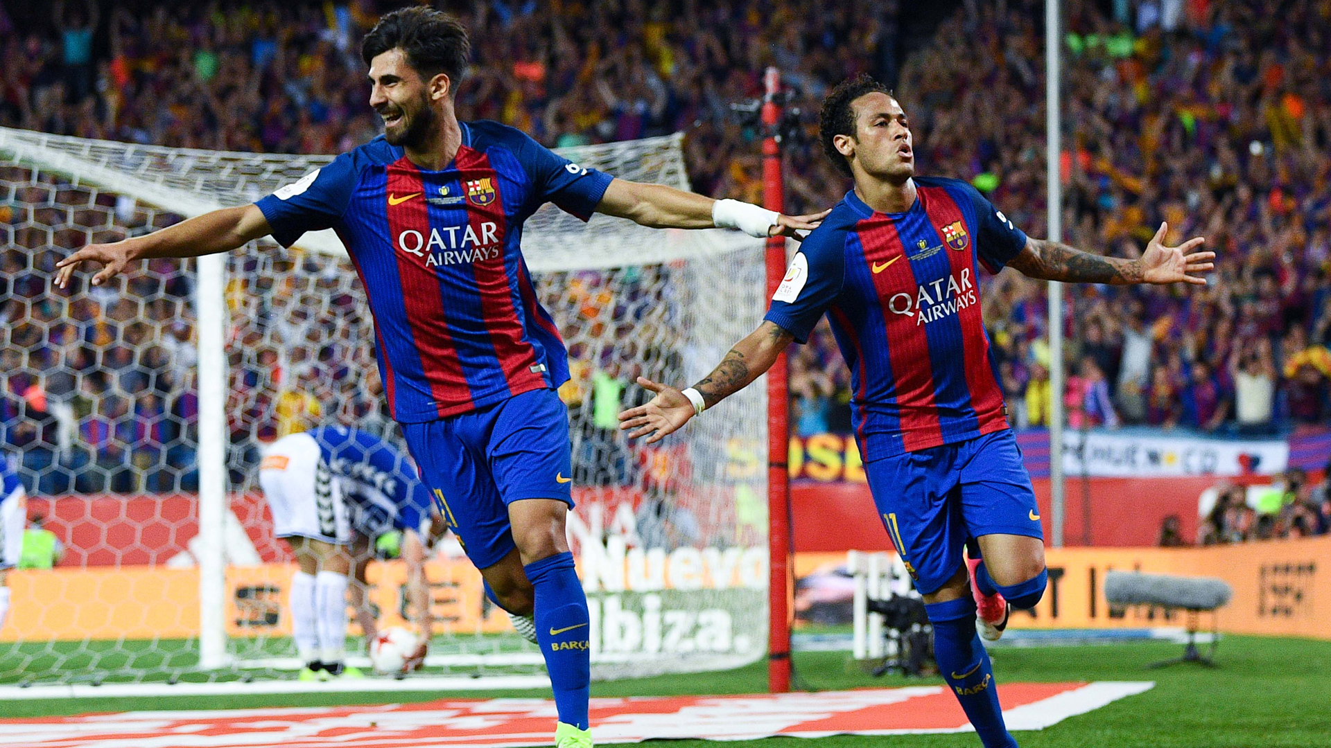 Gomes, Neymar, Barcelona - Alaves, 27052017